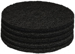 PRO-SOURCE - Stripping Pad - 17" Machine, Black Pad, Polyester - Makers Industrial Supply