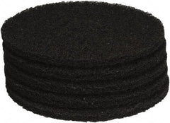 PRO-SOURCE - Stripping Pad - 15" Machine, Black Pad, Polyester - Makers Industrial Supply