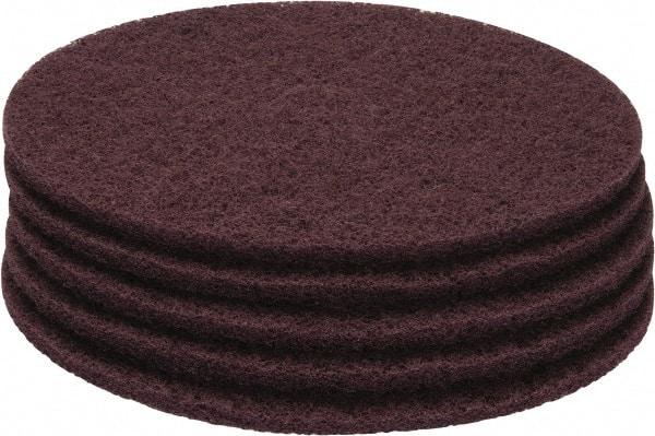 PRO-SOURCE - Stripping Pad - 20" Machine, Maroon Pad, Polyester - Makers Industrial Supply