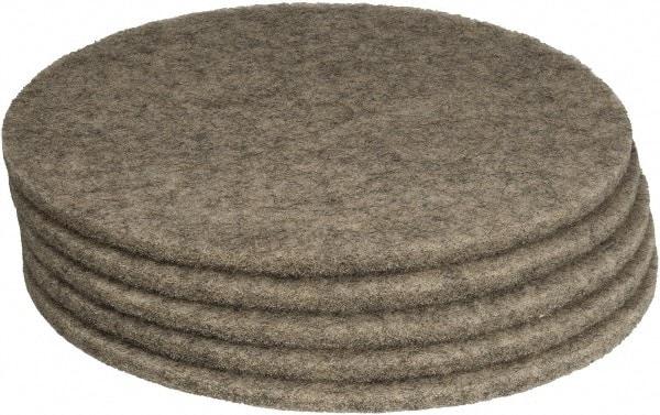 PRO-SOURCE - Polishing Pad - 27" Machine, Black Pad, Polyester - Makers Industrial Supply