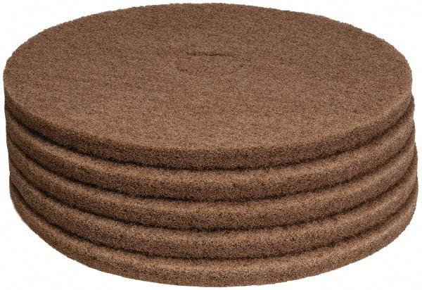 PRO-SOURCE - Polishing Pad - 19" Machine, Tan Pad, Polyester - Makers Industrial Supply