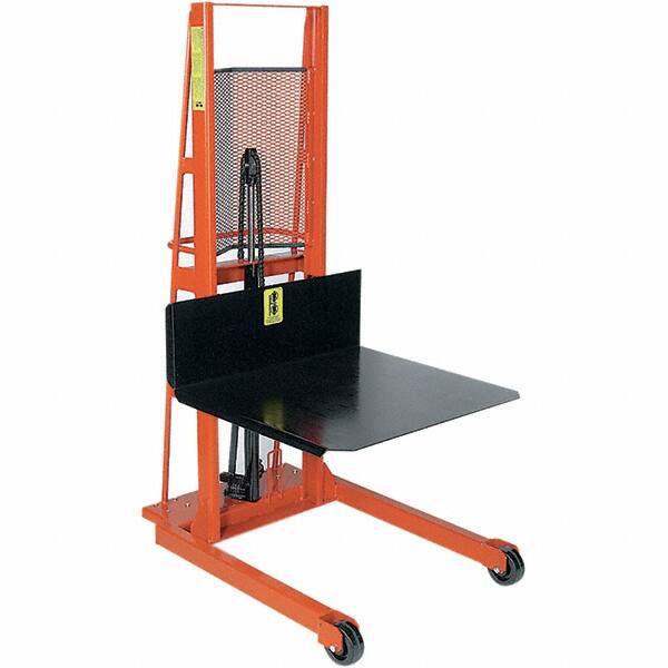 Wesco Industrial Products - 1,000 Lb Capacity, 60" Lift Height, Steel Stacker Manually Operated Lift - Makers Industrial Supply