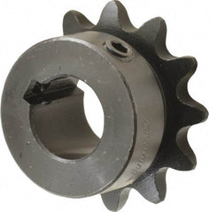 Browning - 12 Teeth, 3/8" Chain Pitch, Chain Size 35, Finished Bore Sprocket - 5/8" Bore Diam, 1.449" Pitch Diam, 1.63" Outside Diam - Makers Industrial Supply