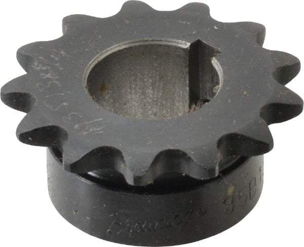 Browning - 13 Teeth, 3/8" Chain Pitch, Chain Size 35, Finished Bore Sprocket - 3/4" Bore Diam, 1.567" Pitch Diam, 1-3/4" Outside Diam - Makers Industrial Supply