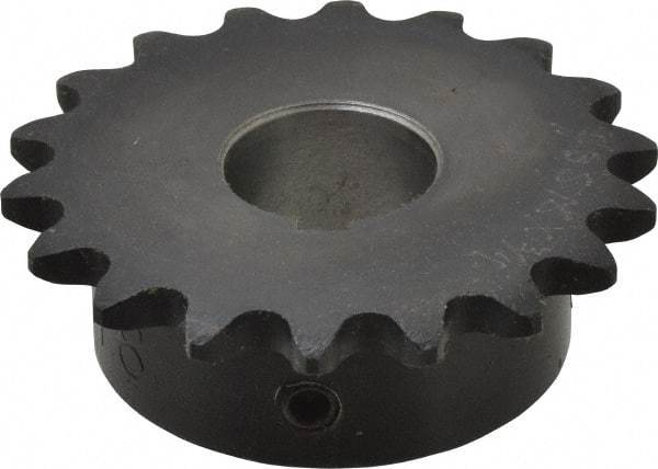 Browning - 18 Teeth, 3/8" Chain Pitch, Chain Size 35, Finished Bore Sprocket - 3/4" Bore Diam, 2.16" Pitch Diam, 2.35" Outside Diam - Makers Industrial Supply