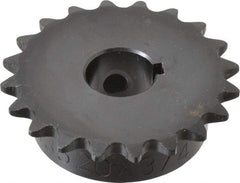 Browning - 20 Teeth, 3/8" Chain Pitch, Chain Size 35, Finished Bore Sprocket - 3/4" Bore Diam, 2.397" Pitch Diam, 2.59" Outside Diam - Makers Industrial Supply