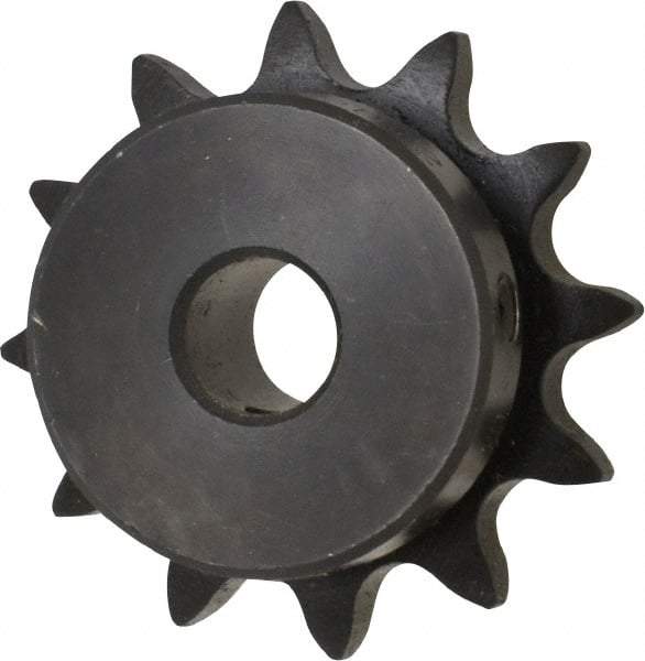 Browning - 12 Teeth, 1/2" Chain Pitch, Chain Size 40, Finished Bore Sprocket - 1/2" Bore Diam, 1.775" Pitch Diam, 2.17" Outside Diam - Makers Industrial Supply