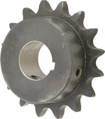 Browning - 16 Teeth, 1/2" Chain Pitch, Chain Size 40, Finished Bore Sprocket - 7/8" Bore Diam, 2-9/16" Pitch Diam, 2.8" Outside Diam - Makers Industrial Supply