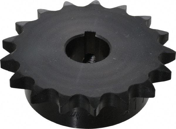 Browning - 17 Teeth, 1/2" Chain Pitch, Chain Size 40, Finished Bore Sprocket - 3/4" Bore Diam, 2.721" Pitch Diam, 2.96" Outside Diam - Makers Industrial Supply