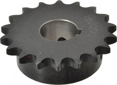 Browning - 18 Teeth, 1/2" Chain Pitch, Chain Size 40, Finished Bore Sprocket - 1" Bore Diam, 2.879" Pitch Diam, 3.14" Outside Diam - Makers Industrial Supply