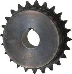 Browning - 24 Teeth, 1/2" Chain Pitch, Chain Size 40, Finished Bore Sprocket - 1" Bore Diam, 3.831" Pitch Diam, 4.1" Outside Diam - Makers Industrial Supply