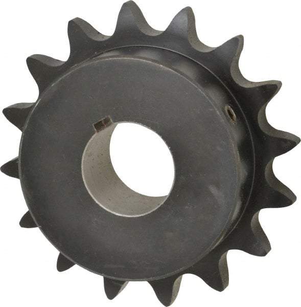 Browning - 16 Teeth, 3/4" Chain Pitch, Chain Size 60, Finished Bore Sprocket - 1-1/4" Bore Diam, 3-27/32" Pitch Diam, 4.22" Outside Diam - Makers Industrial Supply