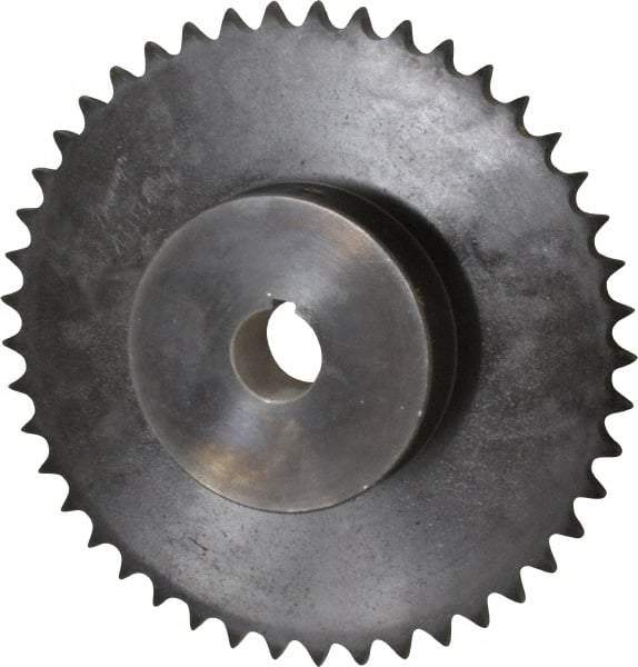 Browning - 45 Teeth, 1/2" Chain Pitch, Chain Size 40, Finished Bore Sprocket - 1" Bore Diam, 7.168" Pitch Diam, 7.45" Outside Diam - Makers Industrial Supply