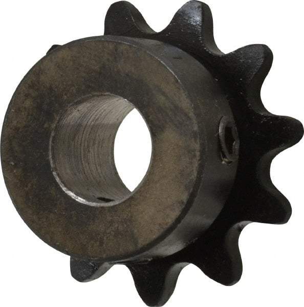 Browning - 11 Teeth, 3/8" Chain Pitch, Chain Size 35, Finished Bore Sprocket - 1/2" Bore Diam, 1.331" Pitch Diam, 1-1/2" Outside Diam - Makers Industrial Supply