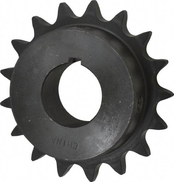 Browning - 17 Teeth, 5/8" Chain Pitch, Chain Size 50, Finished Bore Sprocket - 1-1/4" Bore Diam, 3.401" Pitch Diam, 3.72" Outside Diam - Makers Industrial Supply