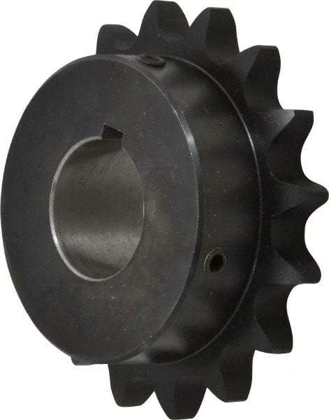 Browning - 16 Teeth, 3/4" Chain Pitch, Chain Size 60, Finished Bore Sprocket - 1-3/8" Bore Diam, 3-27/32" Pitch Diam, 4.22" Outside Diam - Makers Industrial Supply