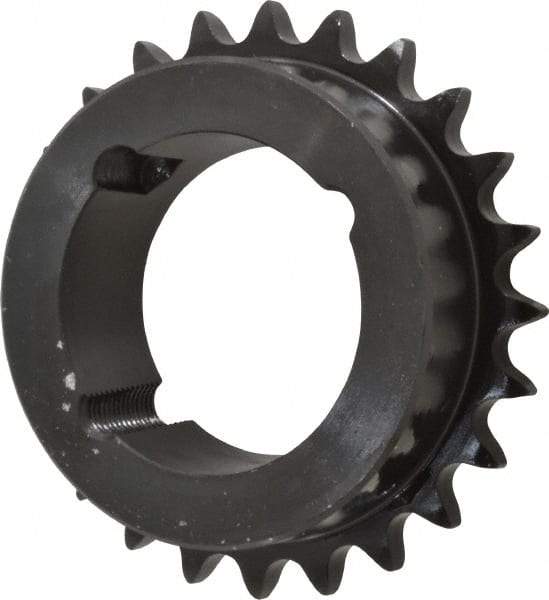 Browning - 24 Teeth, 1/2" Chain Pitch, Chain Size 40, TB Bushed Sprocket - 3.831" Pitch Diam, 4.1" Outside Diam - Makers Industrial Supply