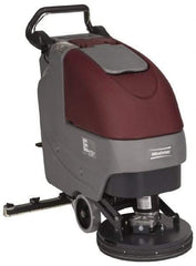 Minuteman - 17" Cleaning Width, Battery Powered Floor Scrubber - 0.75 (Brush) & 0.75 (Vacuum) hp, 180 RPM, 45" Water Lift, 12 Gal Tank Capacity, Series E17 - Makers Industrial Supply