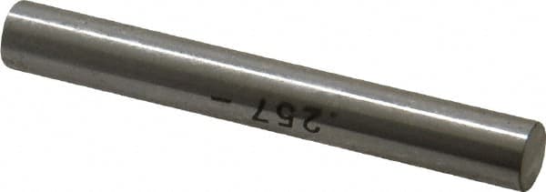 SPI - 0.257" Diam Class ZZ Minus Plug & Pin Gage - Steel, 0.000200" Tolerance - Makers Industrial Supply