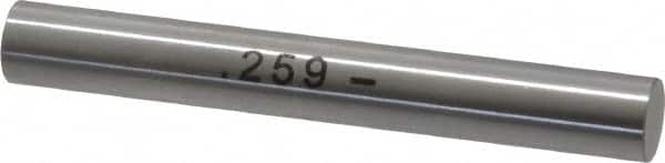 SPI - 0.259" Diam Class ZZ Minus Plug & Pin Gage - Steel, 0.000200" Tolerance - Makers Industrial Supply