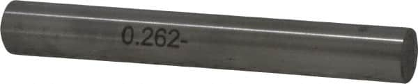 SPI - 0.262" Diam Class ZZ Minus Plug & Pin Gage - Steel, 0.000200" Tolerance - Makers Industrial Supply