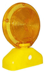 PRO-SAFE - 10-1/2" High Barricade Light - 1.3 Lb, Yellow Case & Amber Lens - Makers Industrial Supply