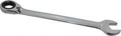 Paramount - 1-1/8" 12 Point Offset Combination Wrench - 15° Offset Angle, 15-1/2" OAL, Chrome Vanadium Steel, Polished Finish - Makers Industrial Supply