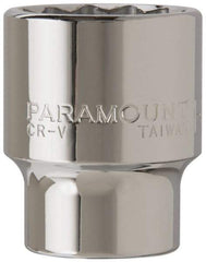 Paramount - 1-3/8", 3/4" Drive, Standard Hand Socket - 12 Points, 2-5/16" OAL - Makers Industrial Supply