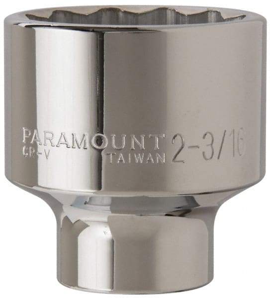 Paramount - 2-3/16", 3/4" Drive, Standard Hand Socket - 12 Points, 3-13/64" OAL - Makers Industrial Supply