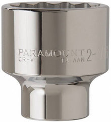 Paramount - 2-1/16", 3/4" Drive, Standard Hand Socket - 12 Points, 3-5/32" OAL - Makers Industrial Supply