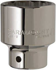 Paramount - 3/4" Drive, Standard Hand Socket - 12 Points, 2-29/32" OAL, Steel, Chrome Finish - Makers Industrial Supply