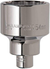 Paramount - 3/4" Drive, Standard Hand Socket - 12 Points, 3-13/64" OAL, Steel, Chrome Finish - Makers Industrial Supply