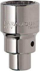 Paramount - 3/4" Drive, Standard Hand Socket - 12 Points, 2-5/8" OAL, Steel, Chrome Finish - Makers Industrial Supply