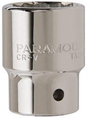 Paramount - 3/4" Drive, Standard Hand Socket - 12 Points, 2-13/32" OAL, Steel, Chrome Finish - Makers Industrial Supply