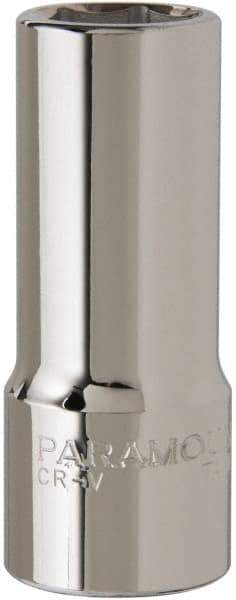 Paramount - 7/8", 3/4" Drive, Deep Hand Socket - 6 Points, 3-1/2" OAL, Steel, Chrome Finish - Makers Industrial Supply