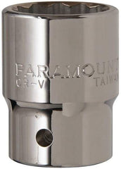 Paramount - 1-1/8", 3/4" Drive, Standard Hand Socket - 12 Points, 2-13/64" OAL - Makers Industrial Supply