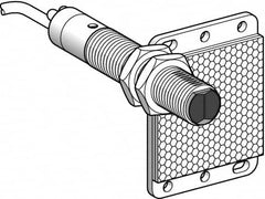 Telemecanique Sensors - Cable Connector, 5m Nominal Distance, Shock and Vibration Resistant, Polarized Retroreflective Photoelectric Sensor - 24 to 240 VAC/VDC, 25 Hz, Brass, 82mm Long x 18mm Wide x 1.8 Inch High - Makers Industrial Supply