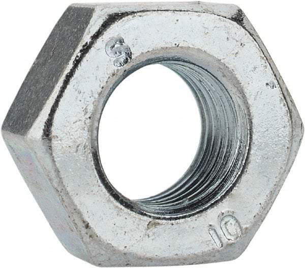 Value Collection - M8x1.00 Metric Fine Steel Right Hand Hex Nut - 13mm Across Flats, 6.5mm High, Zinc-Plated Finish - Makers Industrial Supply