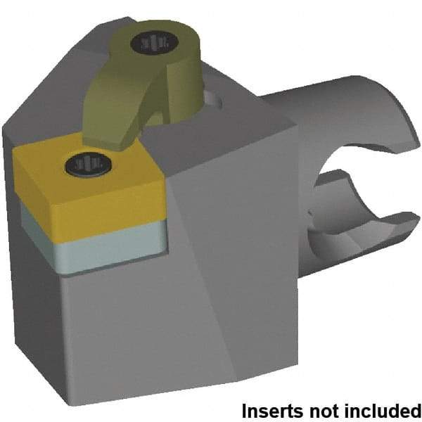 Kennametal - Left Hand Cut, Size KM25, SN.. 120408 & SN.. 432 Insert Compatiblity, External Modular Turning & Profiling Cutting Unit Head - 13mm Ctr to Cutting Edge, 30mm Head Length, Series Kenloc - Makers Industrial Supply