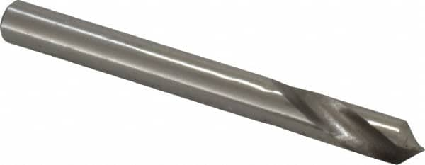 Precision Twist Drill - 1/4" Body Diam, 90° Point, High Speed Steel, 2-1/2" Overall Length, Spotting Drill - Makers Industrial Supply