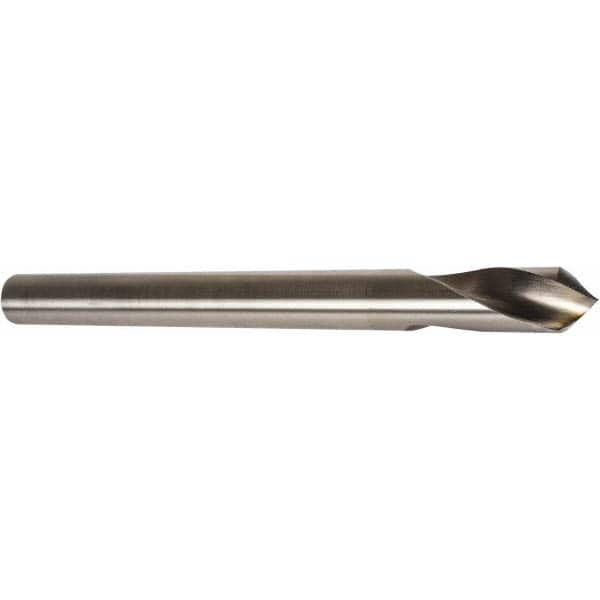 Precision Twist Drill - 1/4" Body Diam, 120°, 4" OAL, High Speed Steel Spotting Drill - Makers Industrial Supply