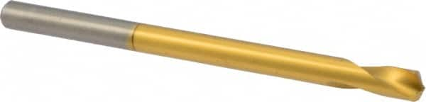 Precision Twist Drill - 1/4" Body Diam, 120°, 4" OAL, High Speed Steel Spotting Drill - Makers Industrial Supply