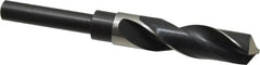 Precision Twist Drill - 13/16" Drill, 118° Point, High Speed Steel Silver Deming & Reduced Shank Drill Bit - Bright Finish, 6" OAL, Straight Shank, 3" Flute Length, Right Hand Cut, Standard Point, Spiral Flute, Regular Spiral - Makers Industrial Supply