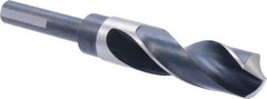 Precision Twist Drill - 29/32" Drill, 118° Point, High Speed Steel Silver Deming & Reduced Shank Drill Bit - Bright Finish, 6" OAL, Flats on Shank, 3" Flute Length, Right Hand Cut, Standard Point, Spiral Flute, Regular Spiral - Makers Industrial Supply