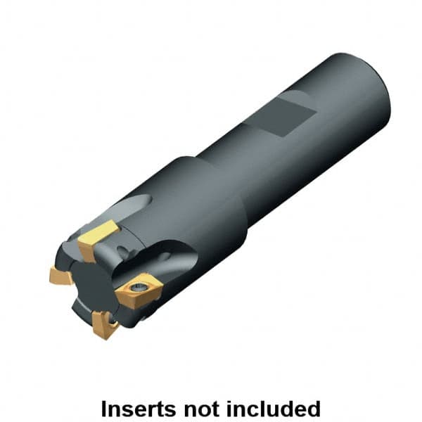 Kennametal - 20mm Cut Diam, 9.07mm Max Depth of Cut, 20mm Shank Diam, 82mm OAL, Indexable Square Shoulder End Mill - ADKT 1035.. Inserts, Weldon Shank, 0° Lead Angle, Series NGE-A - Makers Industrial Supply