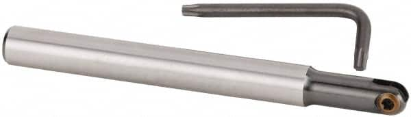 Kennametal - 1/2" Cut Diam, 1/2" Shank Diam, 5.12" OAL, Indexable Ball Nose End Mill - Makers Industrial Supply