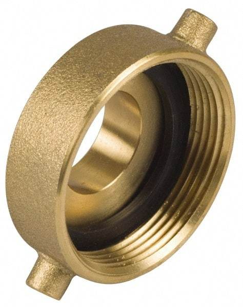 EVER-TITE Coupling Products - 2-1/2 FNST x 1-1/2 MNPS Hydrant Adapter - Brass - Makers Industrial Supply