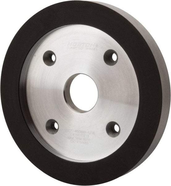 Norton - 6" Diam, 1-1/4" Hole Size, 3/4" Overall Thickness, 220 Grit, Type 6 Tool & Cutter Grinding Wheel - Very Fine Grade, Diamond, R Hardness, Resinoid Bond - Makers Industrial Supply