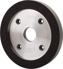 Norton - 6" Diam, 1-1/4" Hole Size, 3/4" Overall Thickness, 220 Grit, Type 6 Tool & Cutter Grinding Wheel - Very Fine Grade, Diamond, R Hardness, Resinoid Bond - Makers Industrial Supply