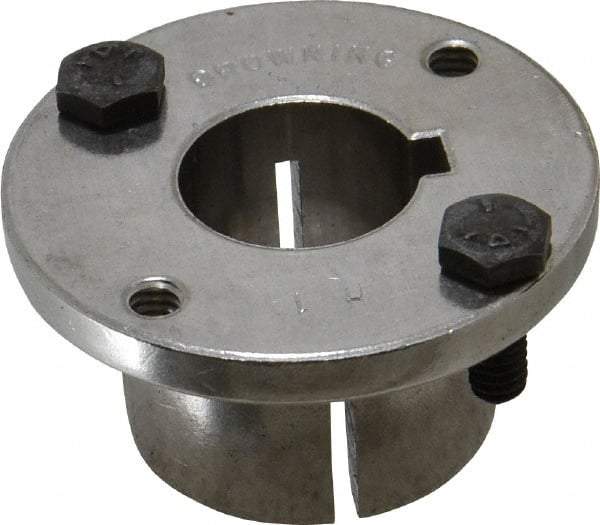 Browning - 1" Bore, 1/4" Wide Keyway, 1/8" Deep Keyway, H Sprocket Bushing - 1.57 to 1-5/8" Outside Diam, For Use with Split Taper Sprockets & Sheaves - Makers Industrial Supply